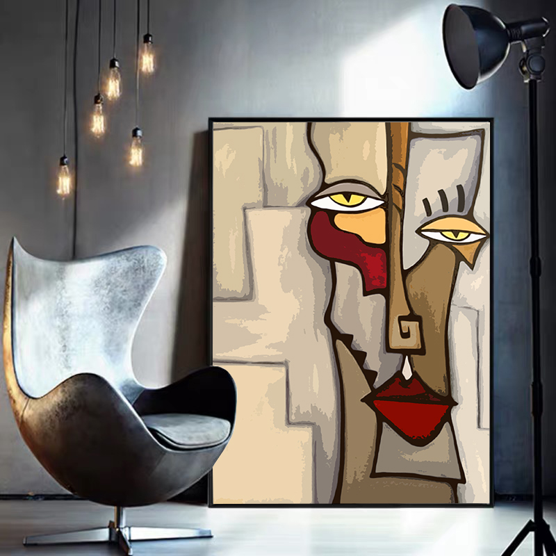 빈티지 피카소 추상 인물 포스터 인테리어 그림 미적 캔버스 회화 벽 예술 거실 홈 장식
